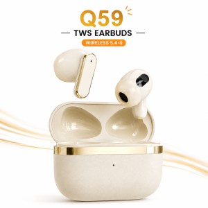Q59 CYXG True Wireless Earbuds – Bluetooth 5.49 TWS with Hi-Fi Stereo Sound, Noise Reduction Calling, Touch Control & Portable Charging Case