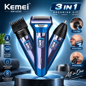 Kemei KM-6330 3-in-1 Grooming Kit