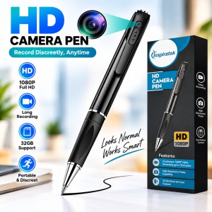 W8 Mini FHD Portable 1080P Hidden Spy Pen Camera Camcorder – 150 Min Battery Backup, Secret Video Recorder, Photo Capture & Working Ballpoint Pen