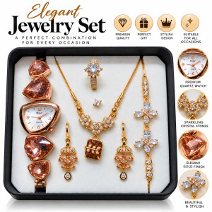 5 in 1 Ladies Watch & Jewelry Gift Set