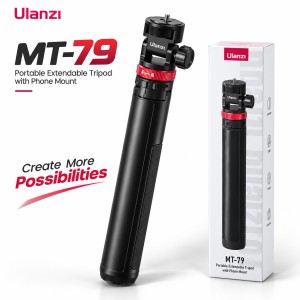 Ulanzi MT-79 6.5ft Portable Light Stand – Lightweight Aluminum Extendable Tripod Stand with 1/4" Screw & Compact Foldable Design for Studio Lighting & Vlogging