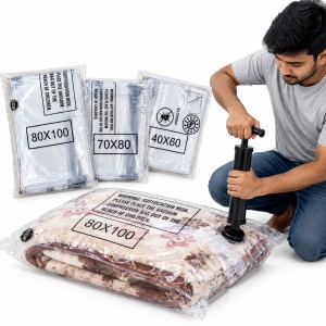 Premium Vacuum Compression Bags for Space Saving & Clothes Storage