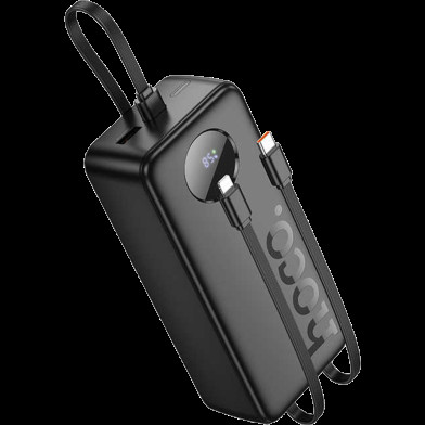 ⚲ Hover to zoom     HOCO J132B 30000mAh 22.5W Plus PD20W Fast Charging Adapter Travel Power Bank With 3 Cables