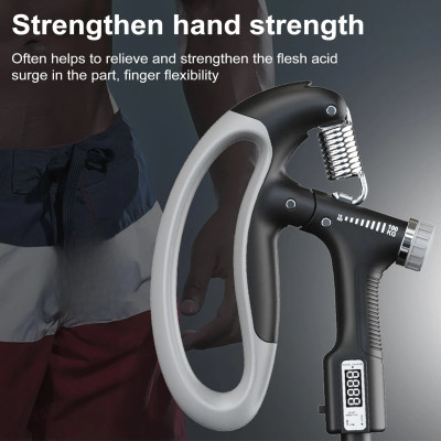 Grip Strength Trainer Set with Counter Adjustable Hand Grip Power