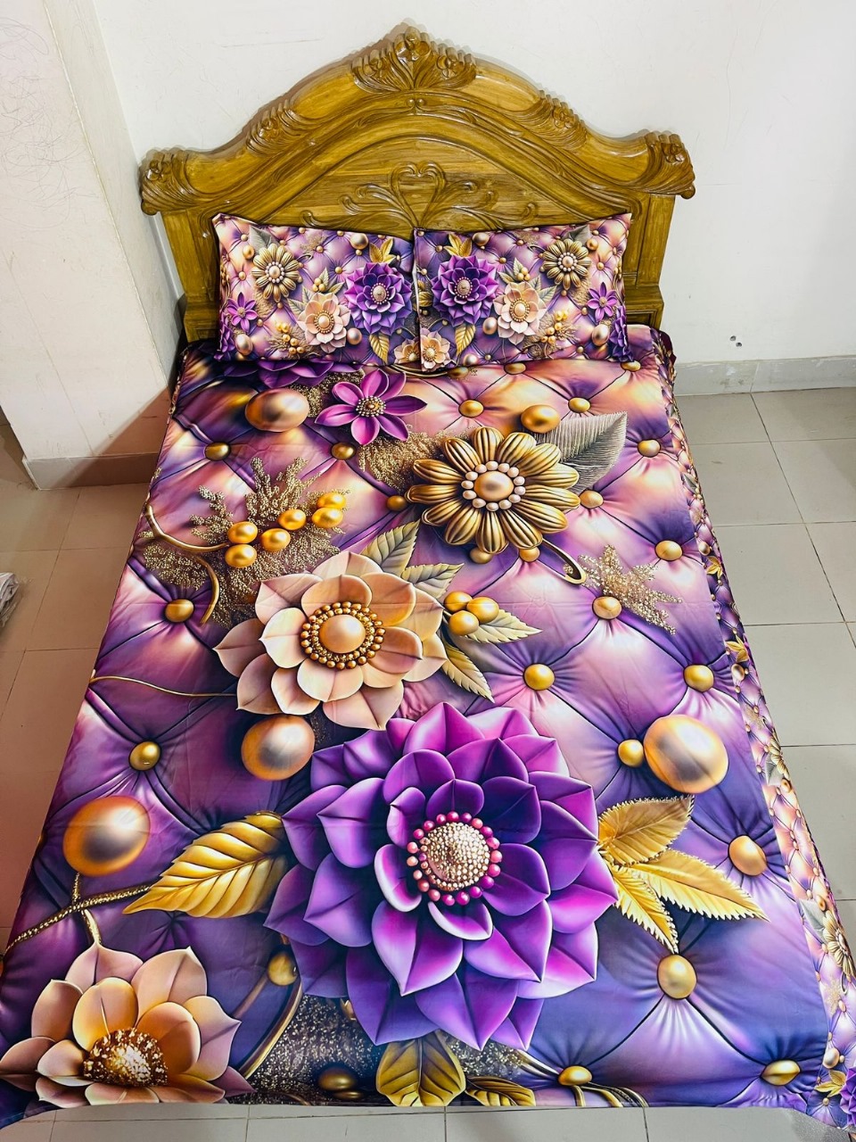 China Premium 3D Design Bed Sheet