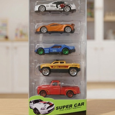 5-Piece Die-Cast Metal Super Car Set