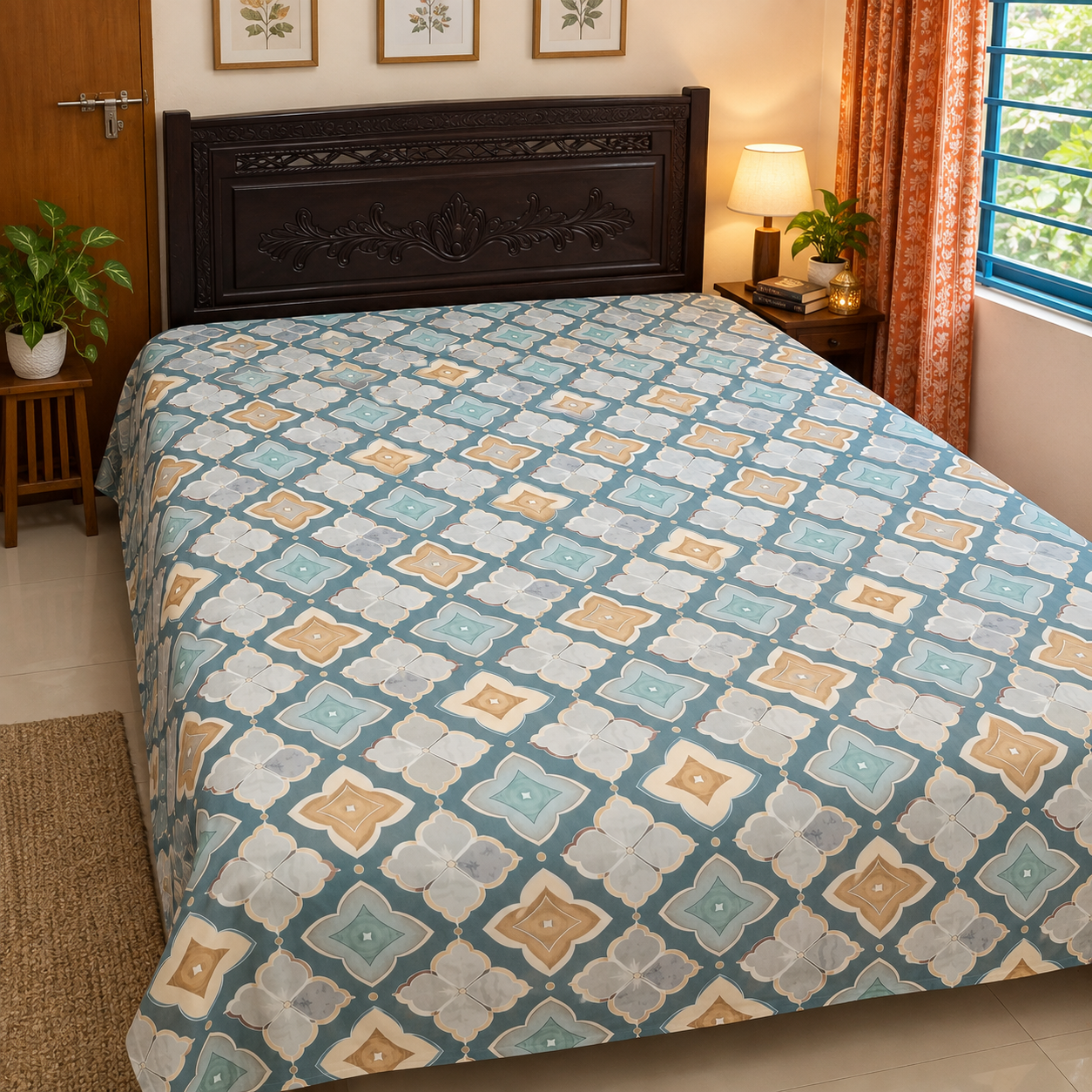 Premium Waterproof Bed Sheet - Design 3