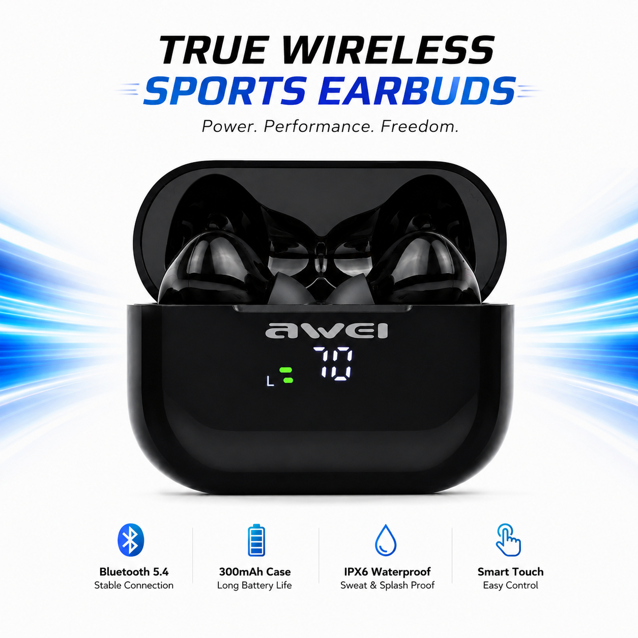 Awei T29P ANC Gaming True Wireless Earbuds – Bluetooth 6.0