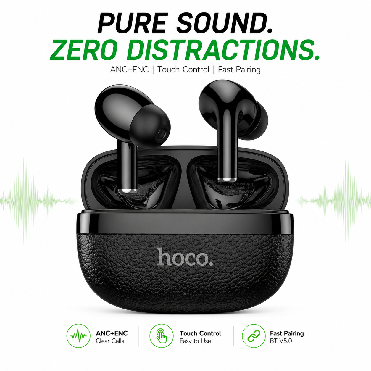 Hoco MMJ-24 Wireless Bluetooth Neckband Earphones - Hi-Fi Audio