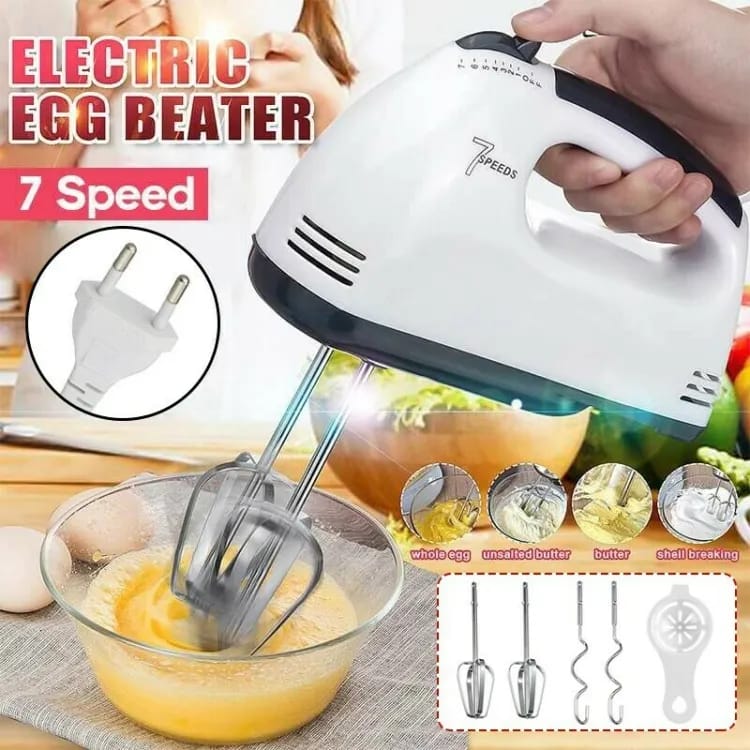 Scarlet 7-Speed Portable Electric Hand Mixer & Egg Beater - ছবি 1